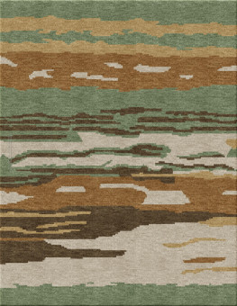 Ethno 3354-Sea - handmade rug, persian (India), 10x15 3ply quality